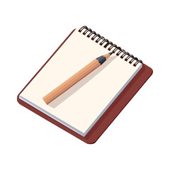 A note pad with pencil