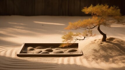  Mini Zen Garden Beautiful Tranquility AI