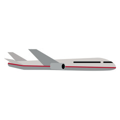 Fototapeta premium Isolated colored airplane vehicle icon Vector