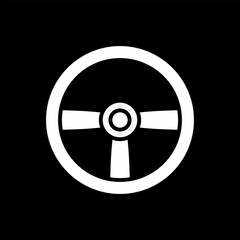 Steering wheel icon.