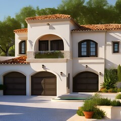 Fototapeta premium Mediterranean house274, Generative AI