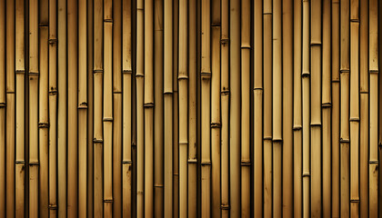 Natural Bamboo Seamless Wall Pattern, Generative AI