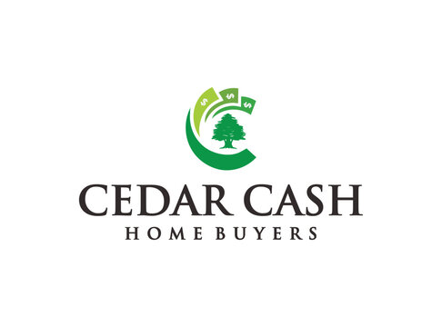 cedar cash home buyer logo design