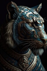 A tiger with a large Generative Ai
