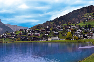 Fototapeta na wymiar Der Eugenisee bei Engelberg im Kanton Obwalden (Schweiz)