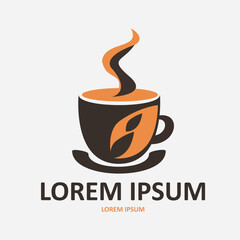 Coffee Cup Logo Design Minimalist Modern Simple Luxury Ornament For Business Cafe and Restaurant