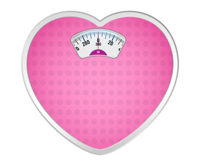 realistic bathroom scale for weighing machine isolated - 3d illustrator