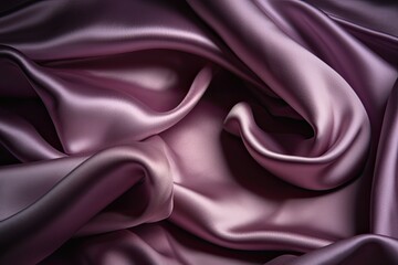 Lavender silk satin background. The rich lavender color and silky texture of satin create a sophisticated and glamorous look, perfect for high-end designs or any project that needs a luxurious, AI