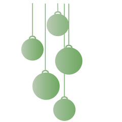 hanging light baubles ornament silhouette