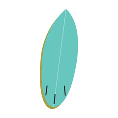 Isolated colored summer surfboard icon Vector