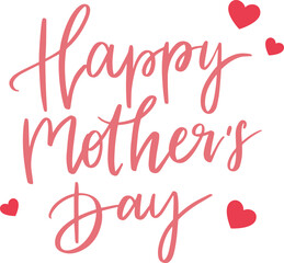 Fototapeta premium Happy Mothers Day lettering.