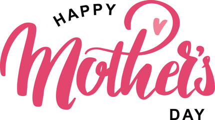 Happy Mothers Day lettering.