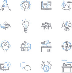 Personal enrichment line icons collection. Self-improvement, Growth, Empowerment, Fulfillment, Enlightenment, Development, Transformation vector and linear illustration. Progress,Self-discovery