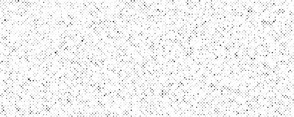 Grunge halftone texture. Comic pop art style spots and drops. Dirty black and white pixelated noise wallpaper. Dotted surface. Vector background