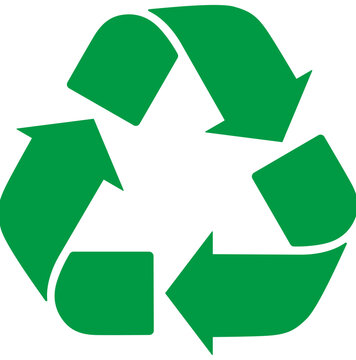 Recycle icon symbol vector. Recycling and rotation arrow icon pack