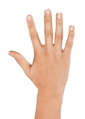 Raised Hand , Five Fingers