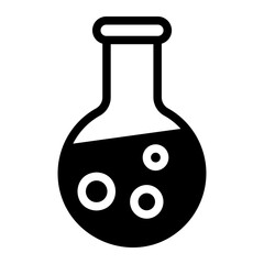 flask glyph icon