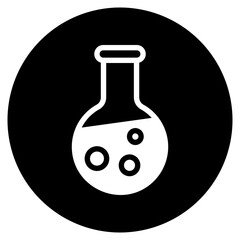 flask glyph icon