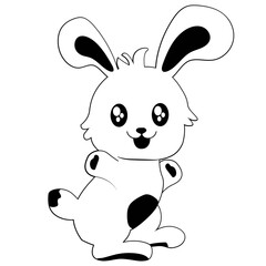 little rabbit silhouette