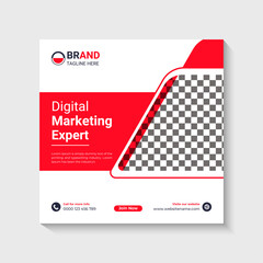 Business instagram post banner template 