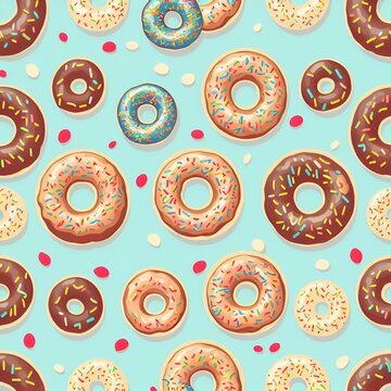 seamless pattern donus