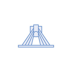 iran landmarks vector for website, UI Essential, symbol, presentation