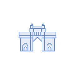 Naklejka premium mumbai landmarks vector for website, UI Essential, symbol, presentation