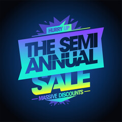 Semi-annual sale, massive discounts flyer