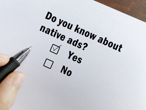 Questionnaire about advertisement