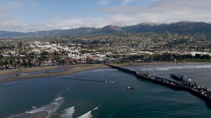 Snow Capped Santa Barbara Mountains 