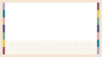 Korean traditional vector illustration background.Korean Chuseok Background