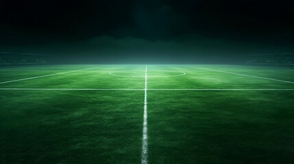 Fototapeta na wymiar textured soccer field with neon