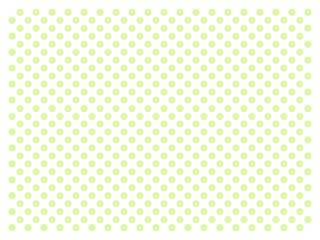 ドット柄・緑