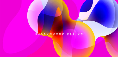 Spheres and circles abstract background, trendy colorful design. Vector Illustration For Wallpaper, Banner, Background, Card, Book Illustration, landing page