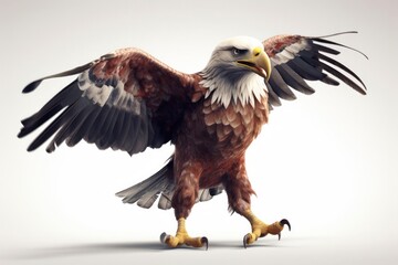 Fototapeta premium Eagle Rapper Street Dancing Having Fun Generative AI