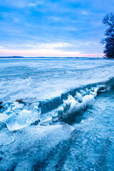 Frozen Lake Monona, Madison, Wisconsin