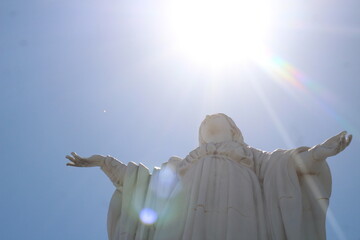 Virgin Mary statue on top of the 