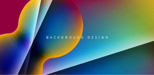 Colorful bubble abstract background with shadow effects. Minimalist geometric vector Illustration For Wallpaper, Banner, Background, Card, Book Illustration, landing page