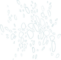 Abstract shape, pastel turquoise circles, texture background