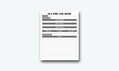 Sea Time Log Book kdp interior