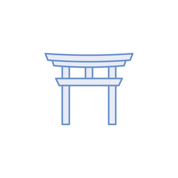 japan landmarks vector for website, UI Essential, symbol, presentation