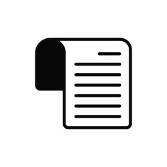 Invoice icon design with white background stock illustration