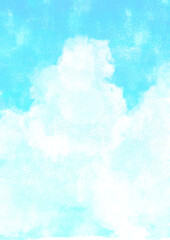 夏空の雲イメージ3