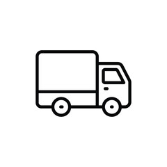 Truck icon design with white background stock illustration