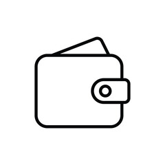 Wallet icon design with white background stock illustration