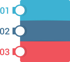 Infographic template with 3 steps, workflow, process chart