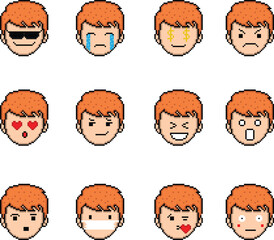 Pixel Art of Emoji Design, Express Yourself with Pixel Art Emoji Designs: A Playful Twist on Digital Communication