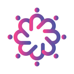 Obraz premium togetherness concept logo vector illustration 