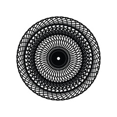 Abstract circular geometric elements round pattern decorative vector design element illustration eps