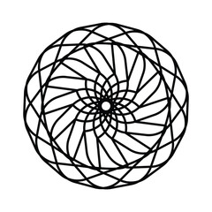 Abstract circular geometric elements round pattern decorative vector design element illustration eps